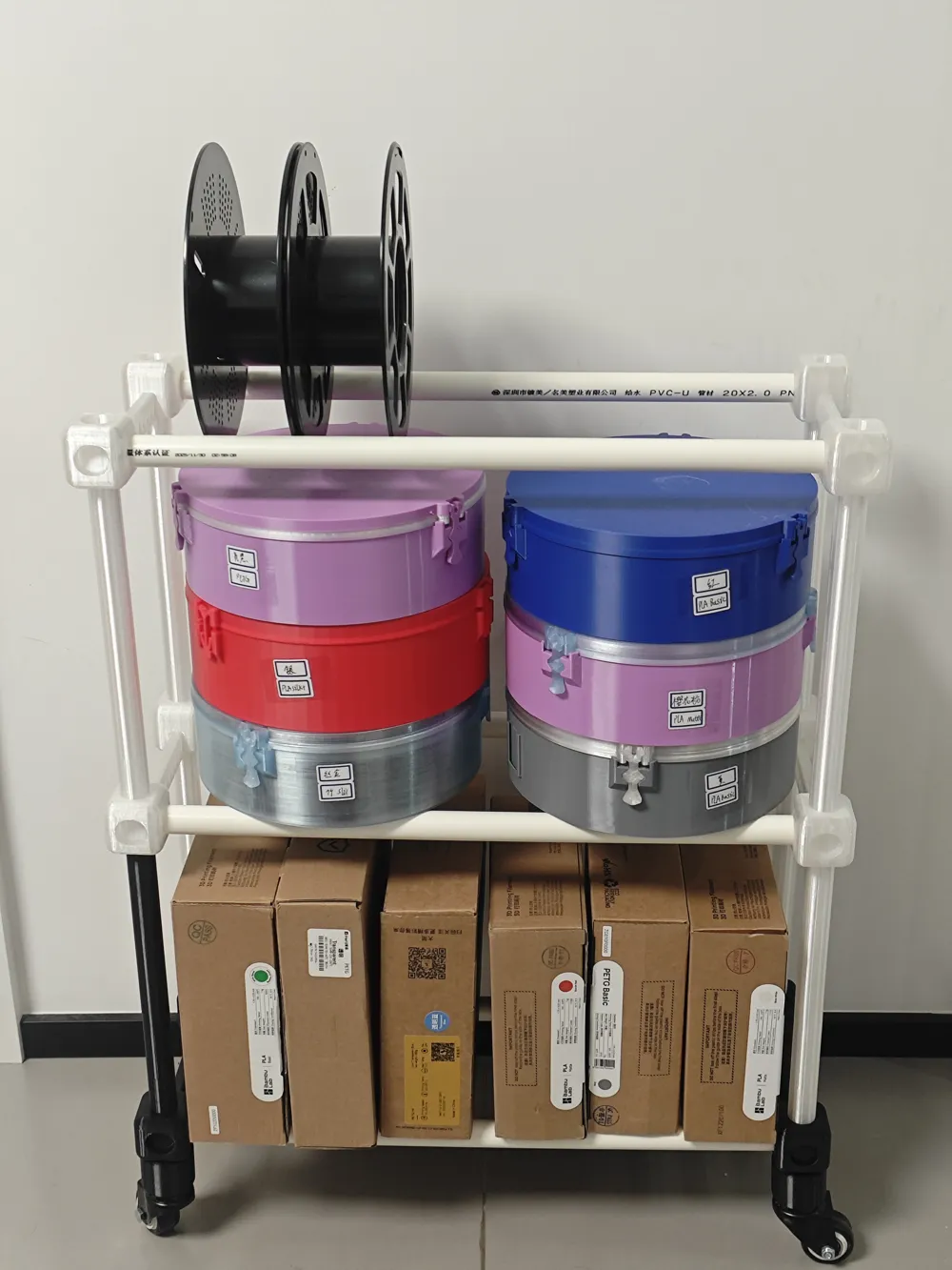 Modular Filament Rack - Free 3D Print Model - MakerWorld