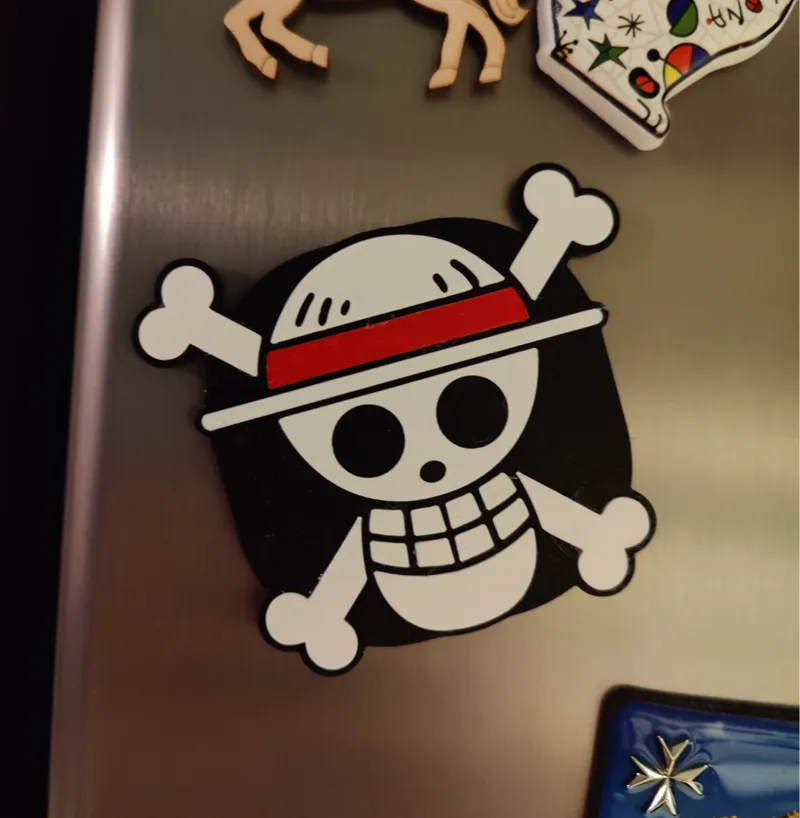 Monkey D. Luffy Jolly Roger Fridge Magnet