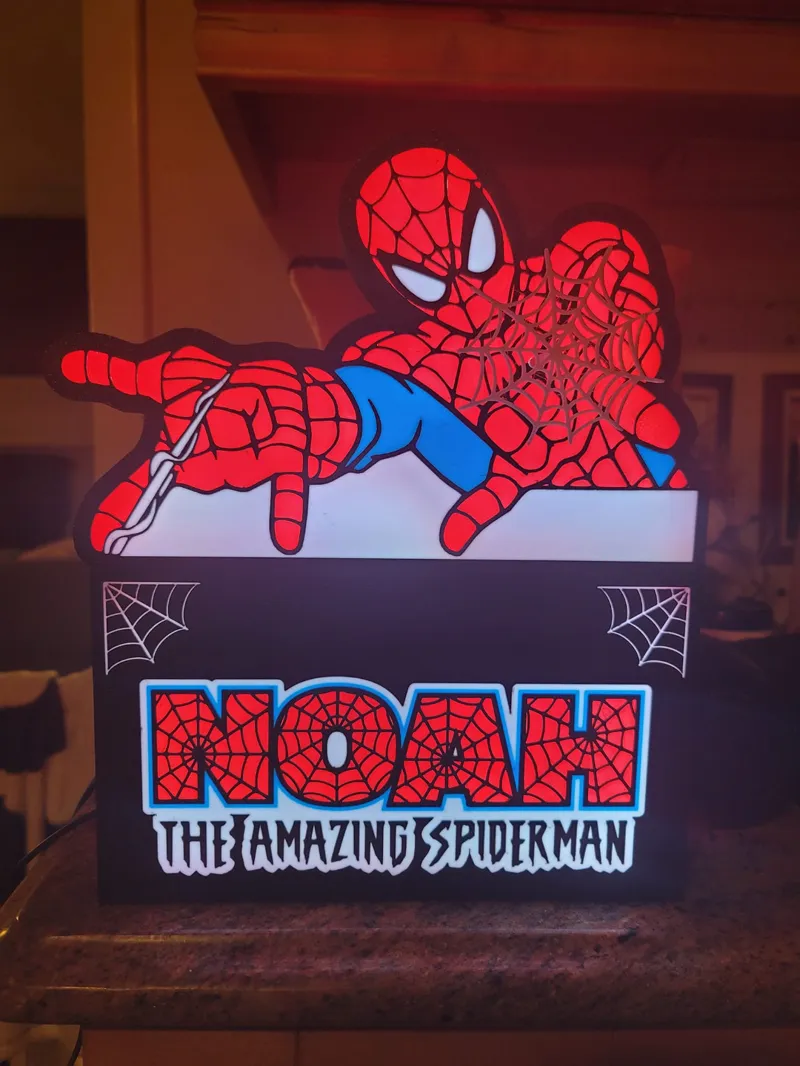 Spiderman Light Box