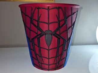 secchiello pop corn spiderman