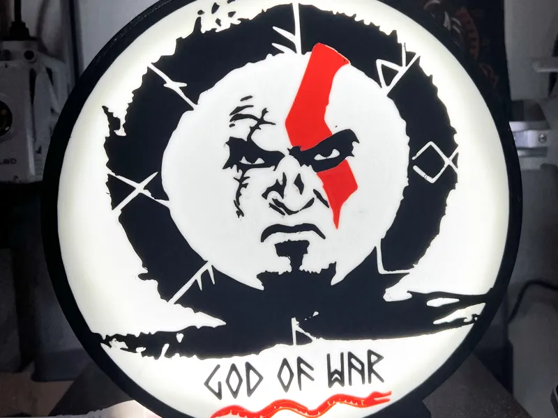 Lámpara LED God Of War Kratos