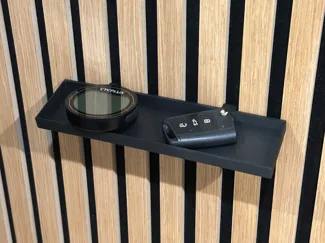 Acoustic panel shelf - 4 variants