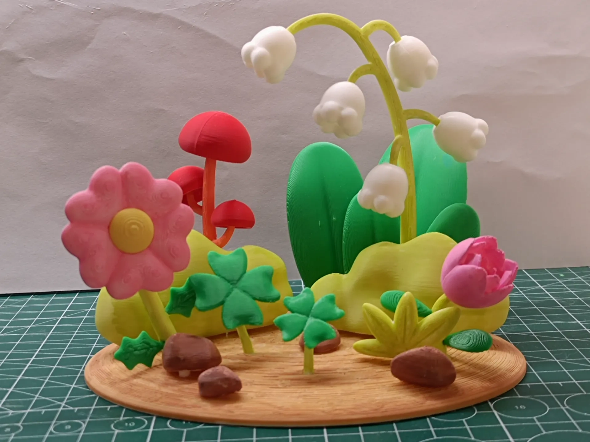 Miniatura 1 do modelo 3D 自由拼装小花坛[可随意组合，无胶水五金]