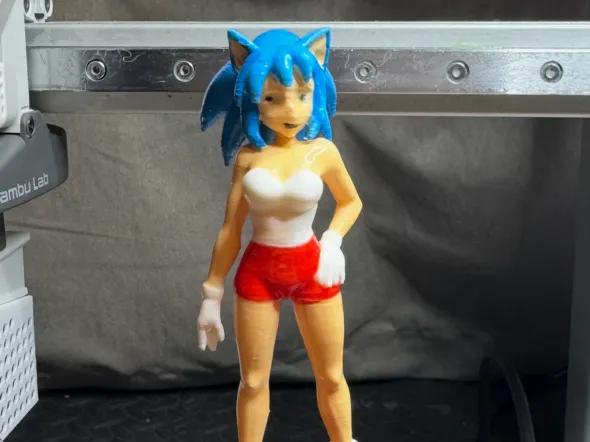 Mini Sonic Anime Girl