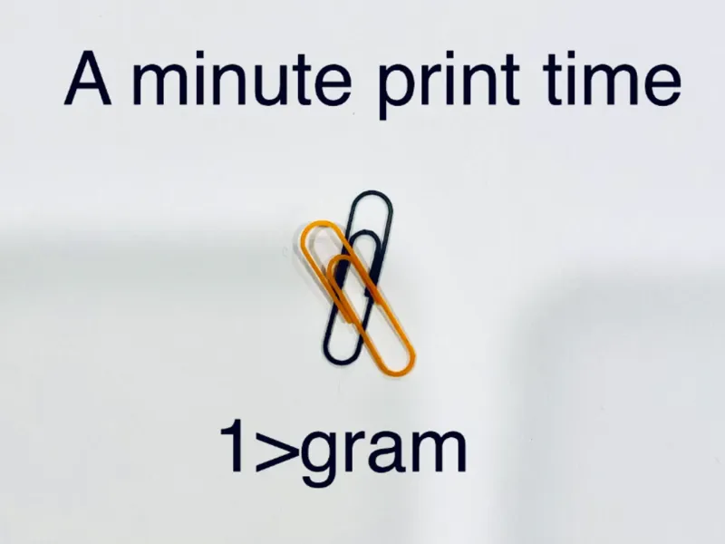 3d printable paperclip!! (Standard size)