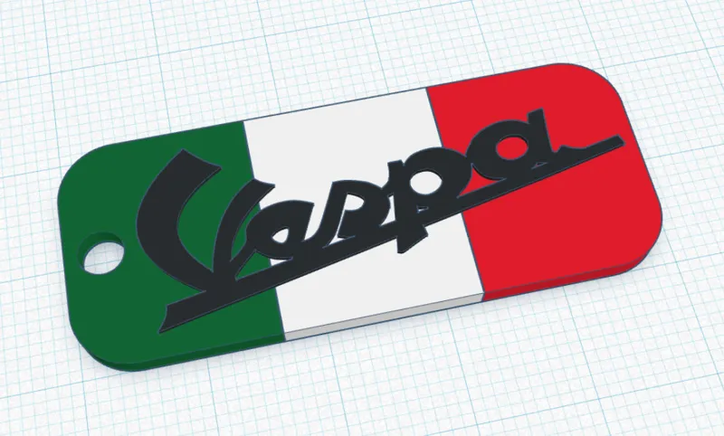 Vespa keychain