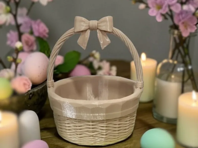 Easter Basket with Bow