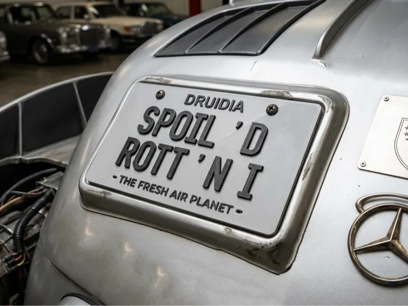 "SPOIL'D ROTT'N" License Plate – Spaceballs Prop