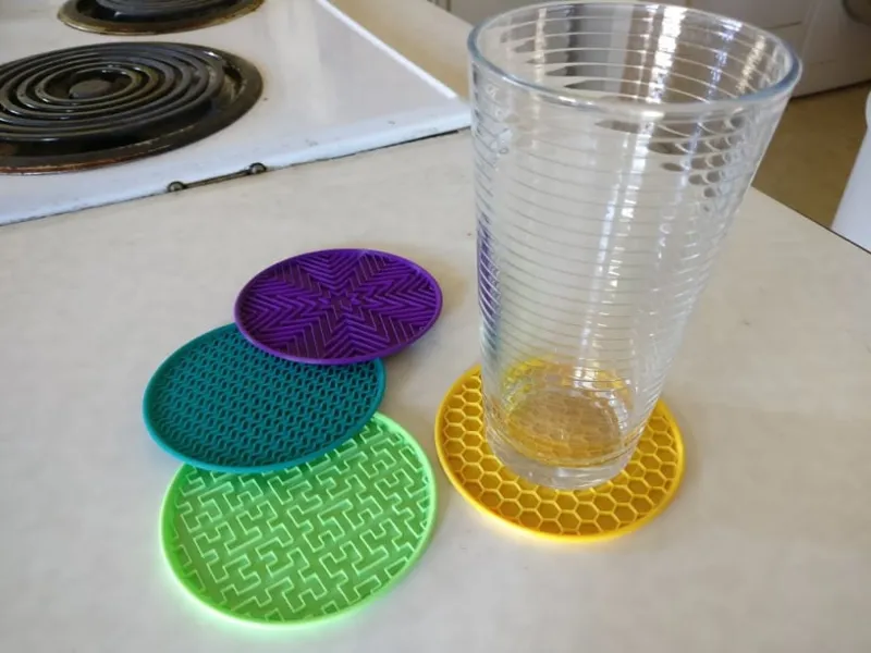 Coaster with different infill