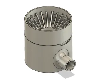 Rain water collector 90mm tube