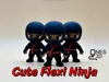 3 Cute Flexi Ninja & 1 Flushy