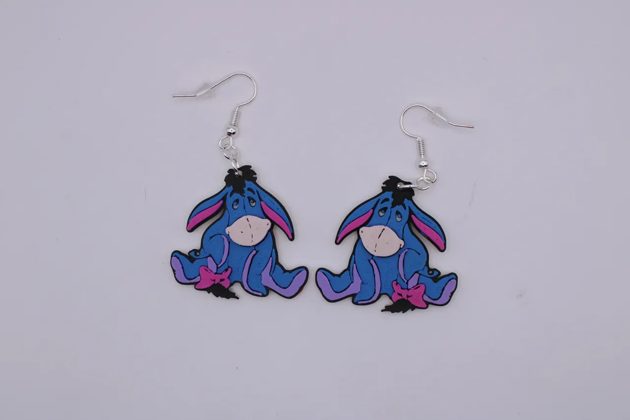 Eeyore sitting Earring view 2