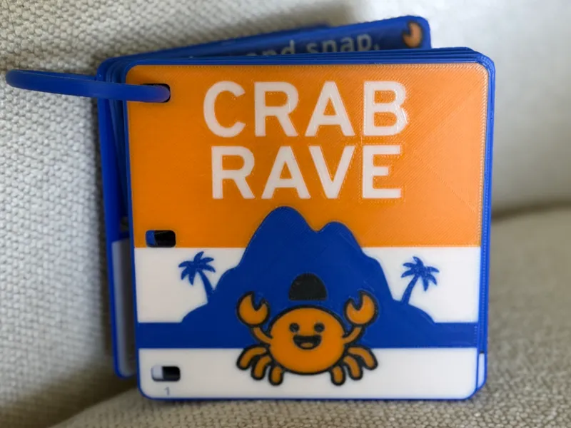 Interactive Toddler Board Book - Crab Rave