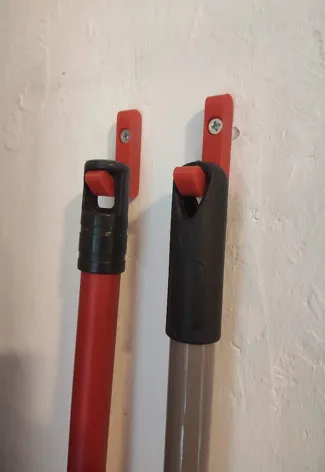 Broom wall hook