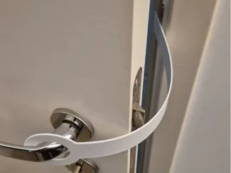 Pet door holder