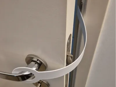 Pet door holder