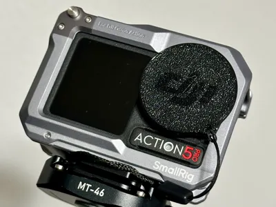 DJI Action 5 Pro TPU Lens Cover (w/ strap)