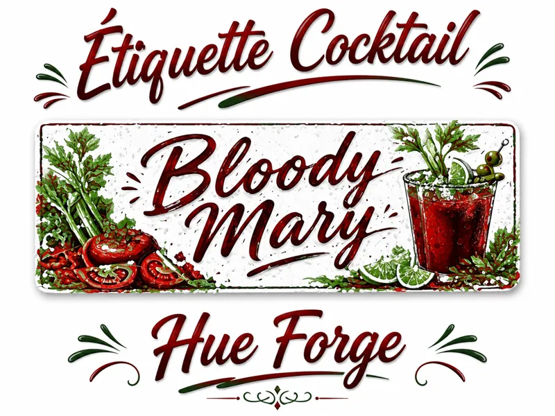 Bloody Mary - Étiquette Cocktail