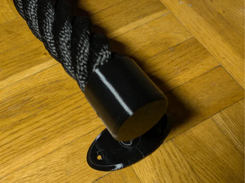 End cap holder for 36 mm Hemp Rope