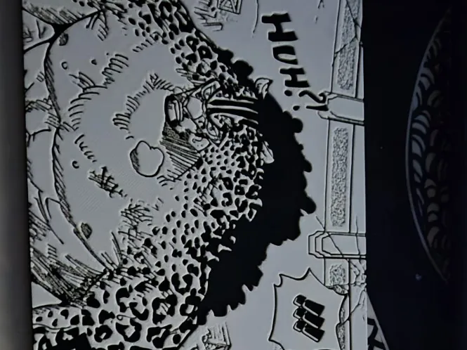 Manga panel Luffy vs Lucci