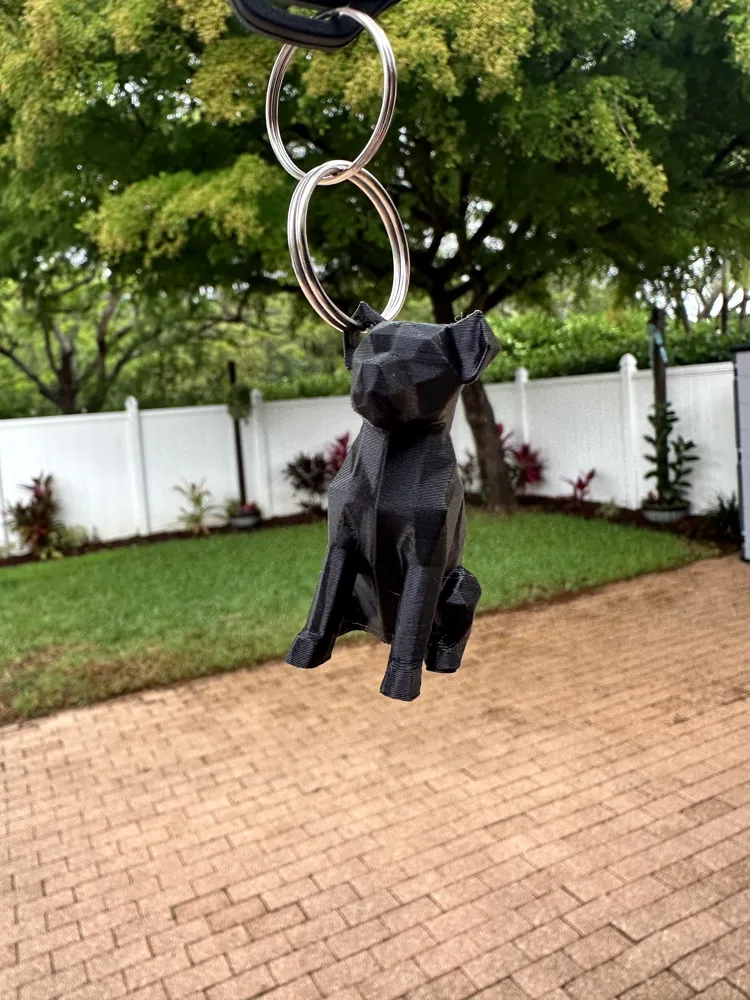 Low Poly Doggy Keychain - Free 3D Print Model - MakerWorld