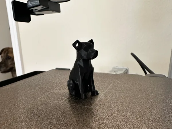 Porte-clés chien low poly