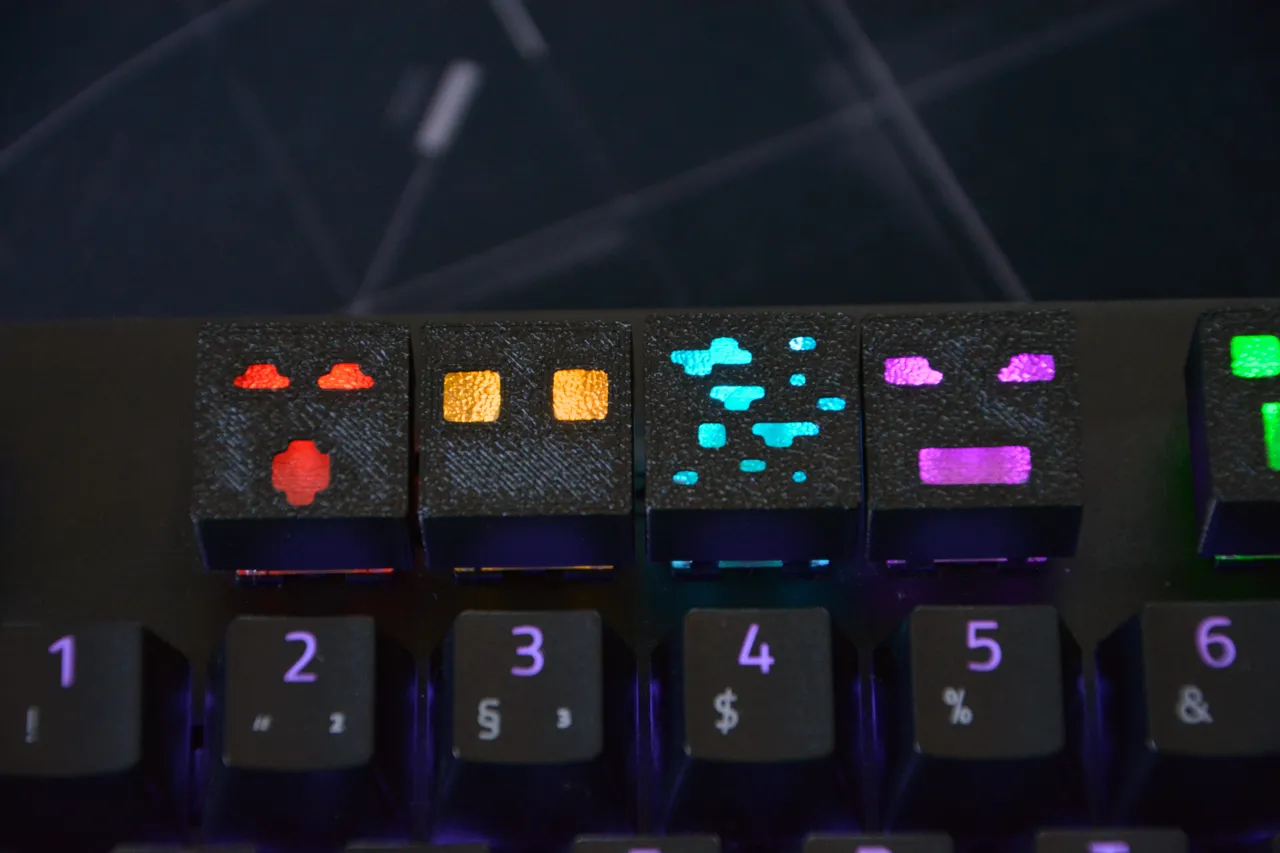 Minecraft Keycaps: Mobs view 2