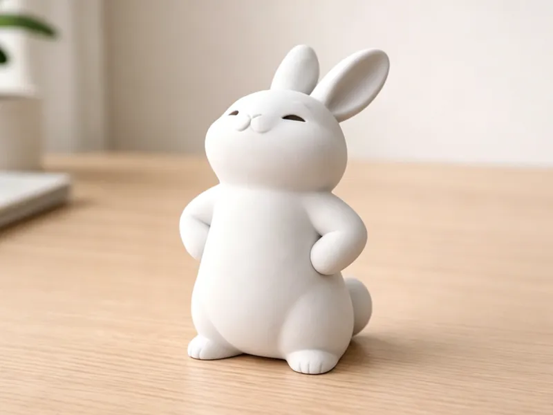 叉腰小兔子