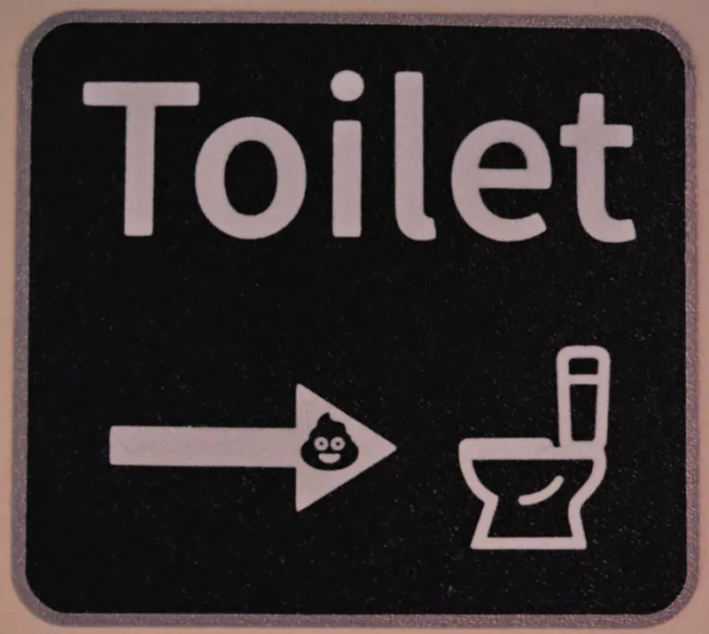 bathroom signage
