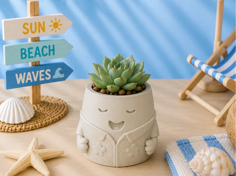 Beach Buddies Summer Pot – Planter| Holiday boy