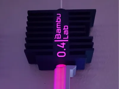 A1 Hotend Light Box with LED Faux Filament