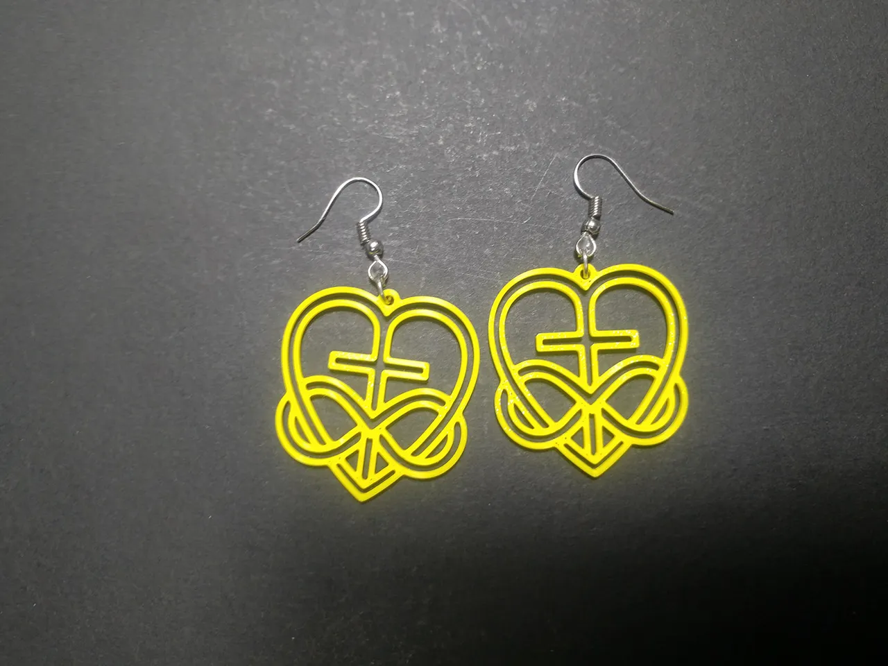 Spiritual Heartlock Earrings view 3