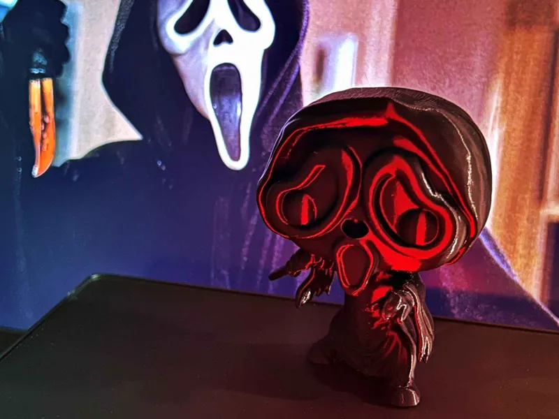 Funko-like Figure of Ghostface from Scream