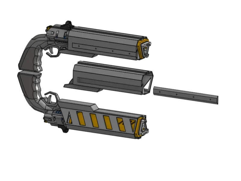 Holster for LAS-58 Talon helldivers 2
