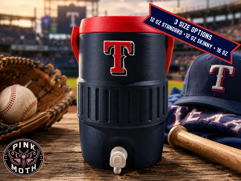 Texas Rangers Koozie - Snap in Logo