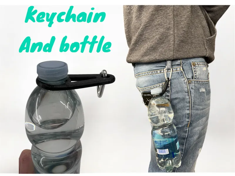 keychain and bottle