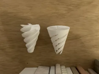 Spiral imposible passthrough vortex cone