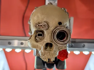 Servo Skull Extruder Cover - A1 / A1 mini
