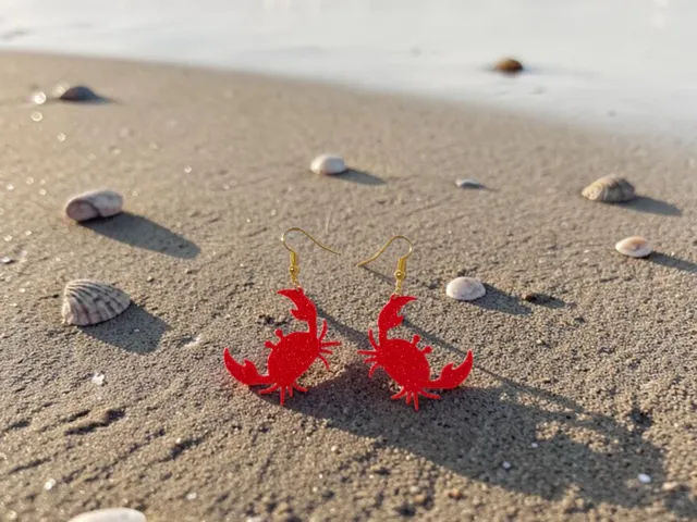Crab earrings