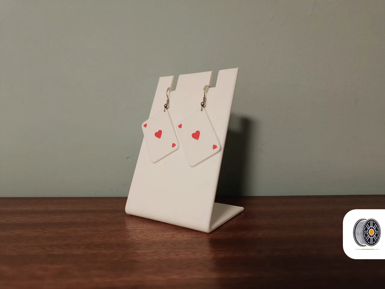 Deck of Love | A valentine's day card earring gift view 3