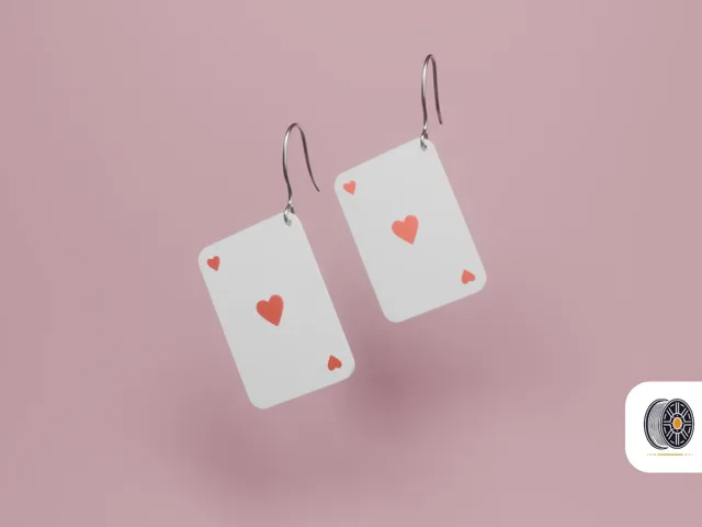 Deck of Love | A valentine's day card earring gift