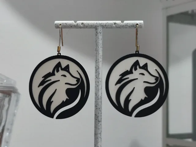 Aretes Lobo Espiritual