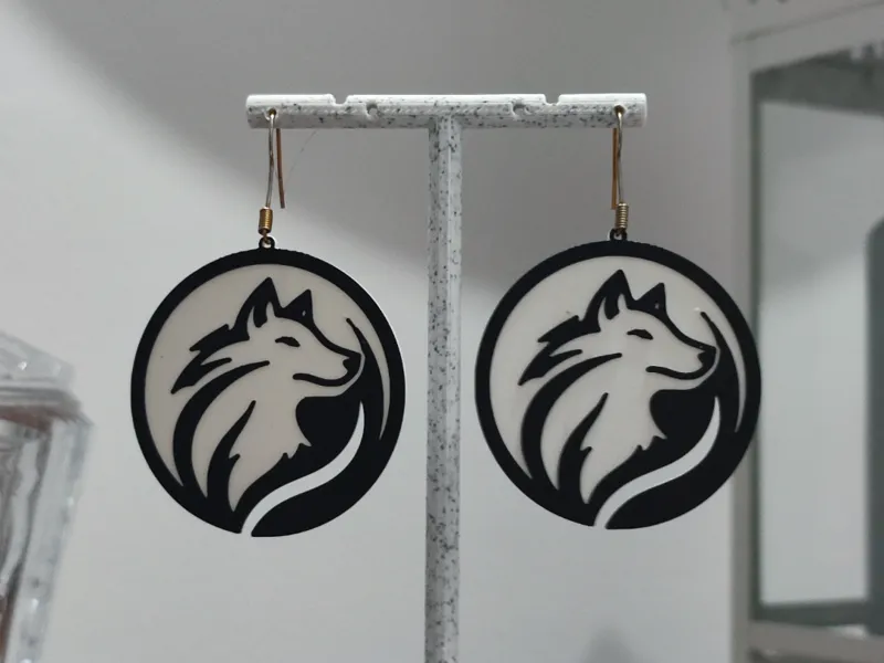 Aretes Lobo Espiritual