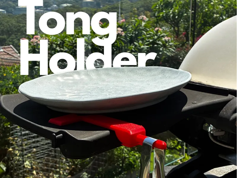 Tong Holder For Grills and Barbeques