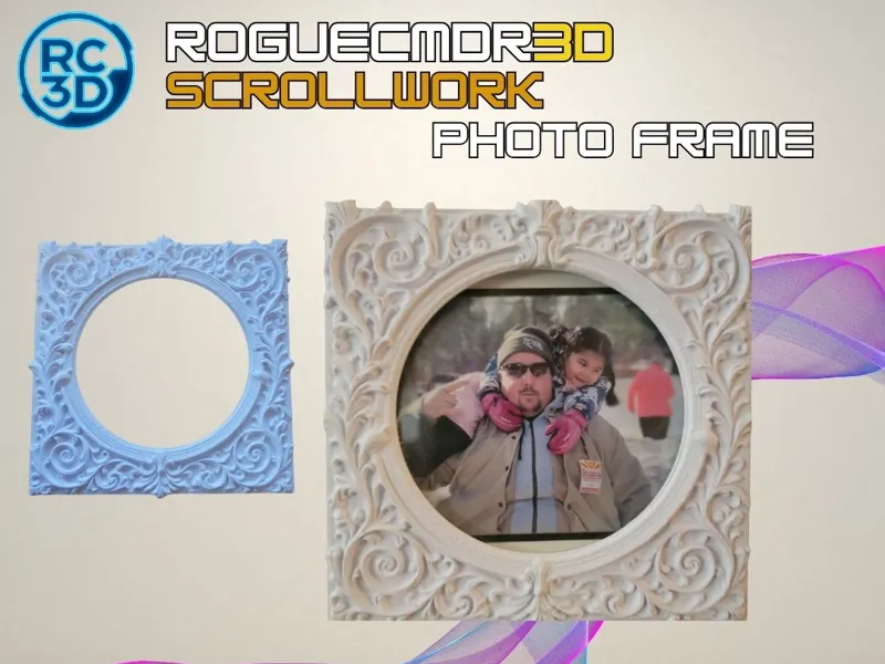 Victorian Scrollwork Photo Frame – 127mm (5"x5")