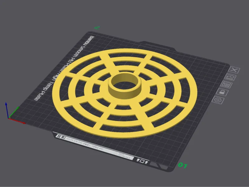 Spool holder / plate for Bambu Lab A1 Mini Base