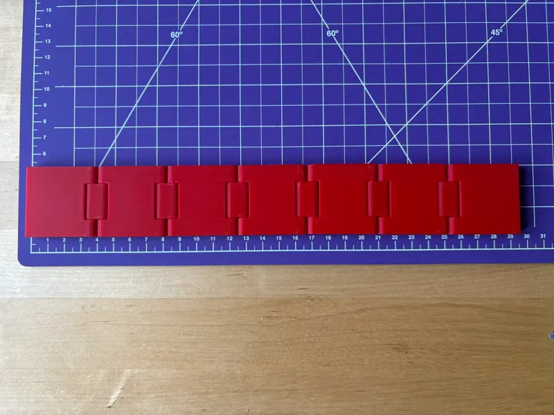 Folding Gridfinity Ruler