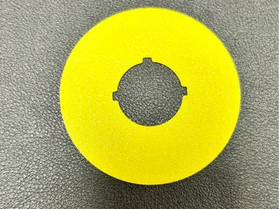 Backing plate round for EMERGENCY STOP button