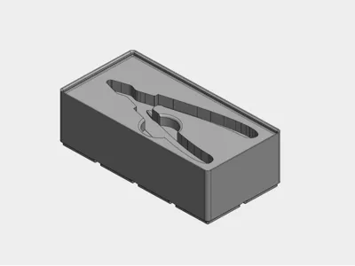 Gridfinity 2x4 Box for Knipex 78 61 125
