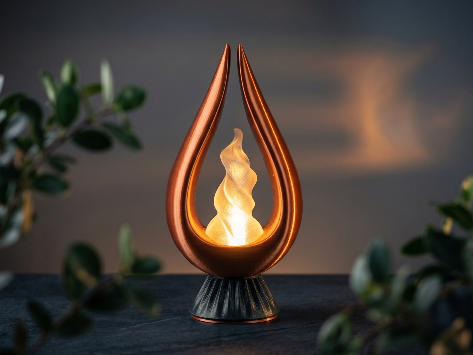 EmberFlame Lamp – Elegant Flame LED Decor